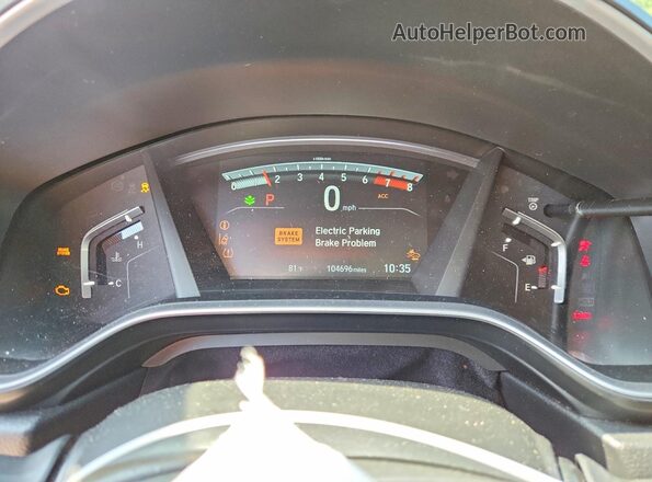 7FARW1H8XJE018518 2018 HONDA CR-V Серебряный Вид щитка приборов