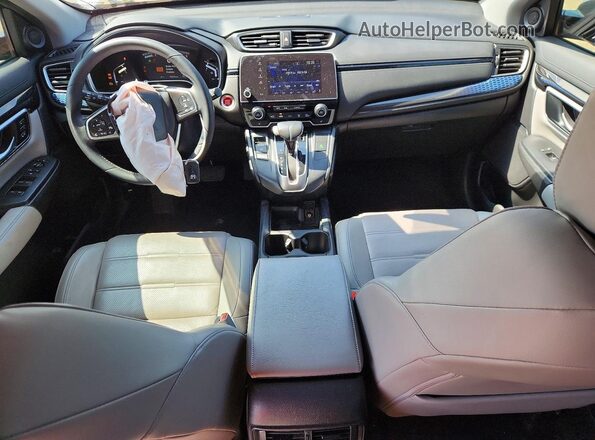 7FARW1H8XJE018518 2018 HONDA CR-V Серебряный Вид панели приборов