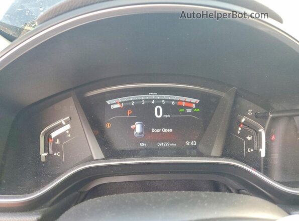 7FARW1H8XKE028595 2019 HONDA CR-V Black Vista del cuadro de instrumentos