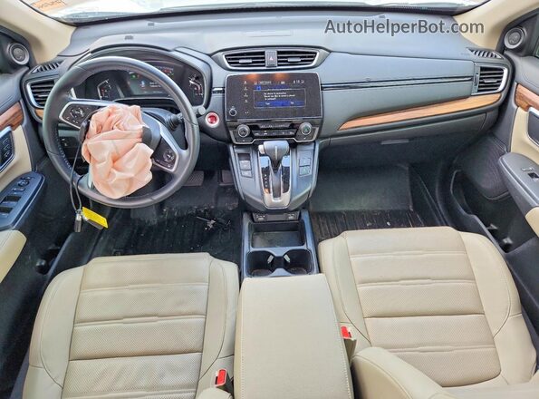 7FARW1H8XLE023432 2020 HONDA CR-V White Dashboard view