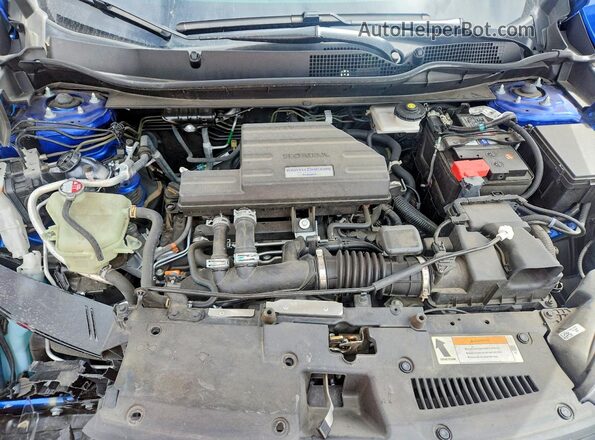 7FARW1H8XME007068 2021 HONDA CR-V Blue Вид задньої частини салону