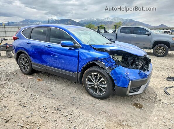 7FARW1H8XME007068 2021 HONDA CR-V Blue Передня права чверть