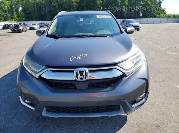 7FARW1H92KE005272 2019 HONDA CR-V Gray Vista frontal