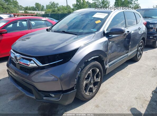 7FARW1H95JE048776 2018 HONDA CR-V Gray Front left