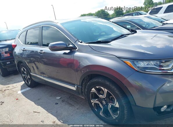7FARW1H95JE048776 2018 HONDA CR-V Gray Rear interior view