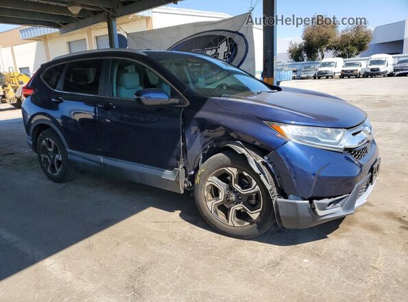 7FARW1H98JE026061 2018 HONDA CR-V Blue Front right