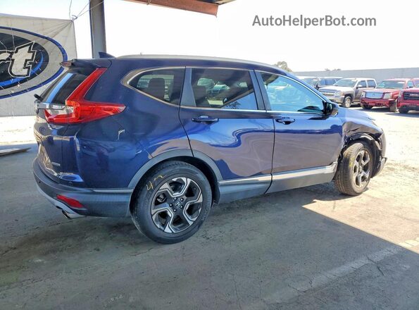 7FARW1H98JE026061 2018 HONDA CR-V Blue Rear right