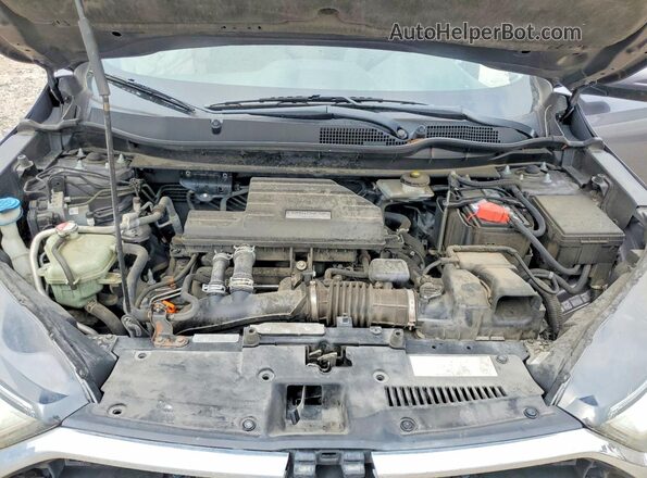 7FARW1H9XHE035340 2017 HONDA CR-V Gray Rear interior view