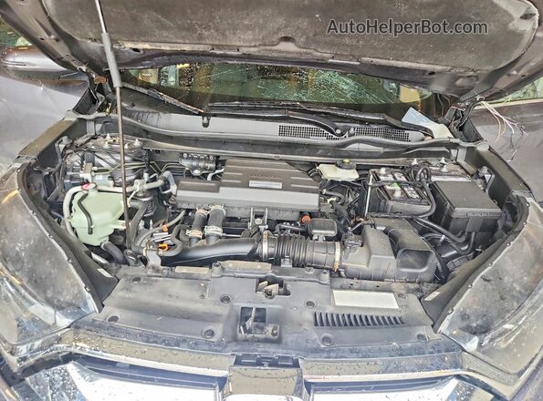 7FARW2H50JE002582 2018 HONDA CR-V Gray Vista del compartimento del motor