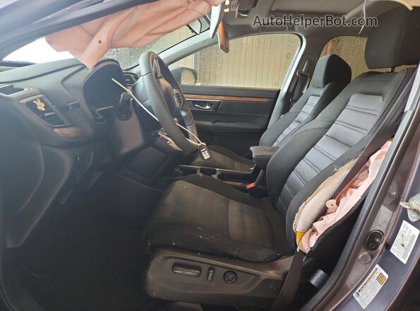 7FARW2H50JE002582 2018 HONDA CR-V Gray Vista interior delantera