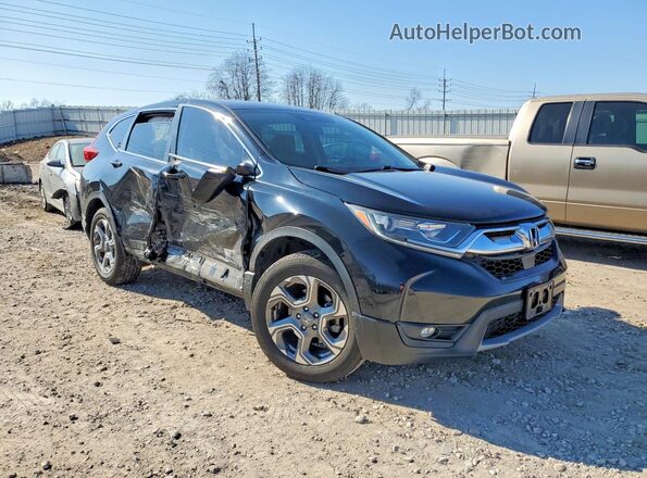 7FARW2H50JE018412 2018 HONDA CR-V Black წინა მარჯვენა