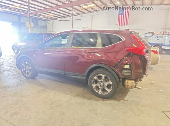 7FARW2H50JE033220 2018 HONDA CR-V Maroon Задня ліва чверть