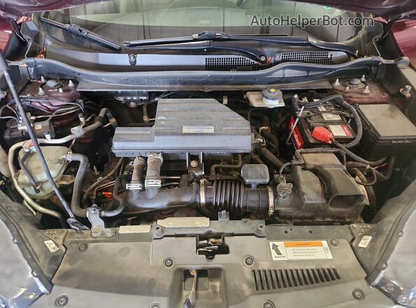 7FARW2H50JE033220 2018 HONDA CR-V Maroon Вид підкапотного простору