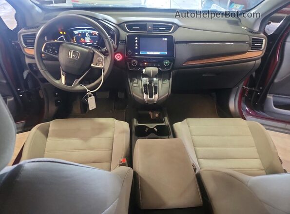 7FARW2H50JE033220 2018 HONDA CR-V Maroon Вид панелі приладів