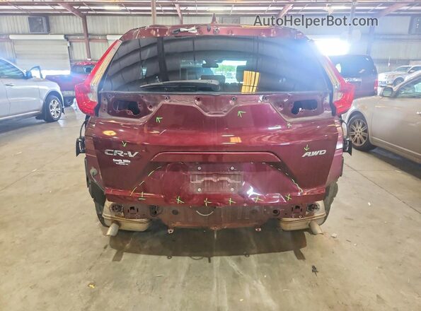 7FARW2H50JE033220 2018 HONDA CR-V Maroon Вид ззаду