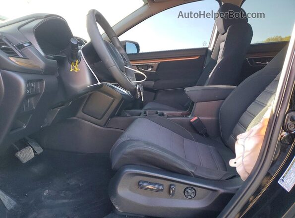 7FARW2H50JE074026 2018 HONDA CR-V Black Front interior view
