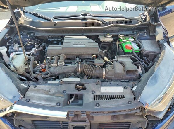 7FARW2H50JE091425 2018 HONDA CR-V Blue Vista del compartimento del motor