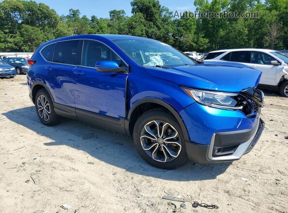 7FARW2H50ME014915 2021 HONDA CR-V Blue Передня права чверть
