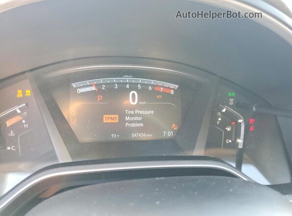 7FARW2H50ME014915 2021 HONDA CR-V Blue Вид щитка приладів