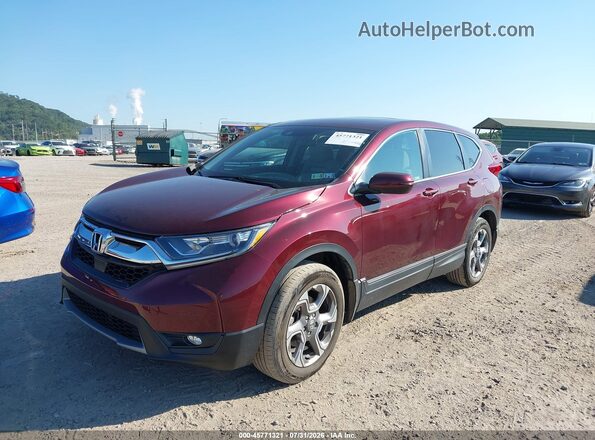 7FARW2H52JE019707 2018 HONDA CR-V Бордовый Передняя левая четверть