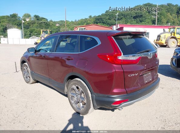 7FARW2H52JE019707 2018 HONDA CR-V Бордовый Задняя левая четверть