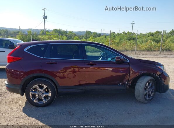 7FARW2H52JE019707 2018 HONDA CR-V Бордовый Вид задней части салона