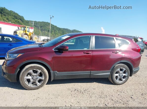 7FARW2H52JE019707 2018 HONDA CR-V Бордовый Панорамный вид салона 360°