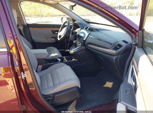 7FARW2H52JE019707 2018 HONDA CR-V Бордовый Вид салона спереди
