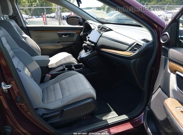 7FARW2H52KE021569 2019 HONDA CR-V Бордовый Вид салона спереди