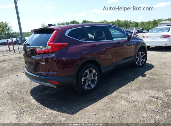 7FARW2H52KE021569 2019 HONDA CR-V Бордовый Задняя правая четверть