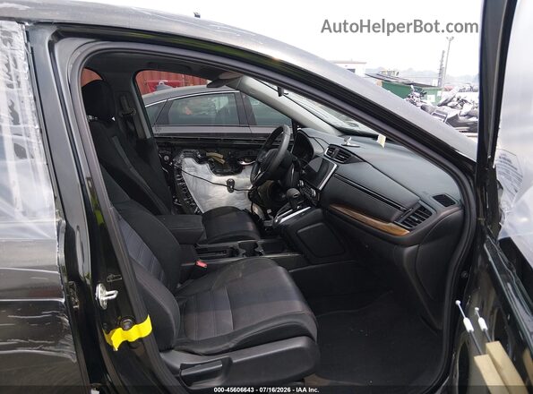 7FARW2H52KE037089 2019 HONDA CR-V Black Widok wnętrza z przodu