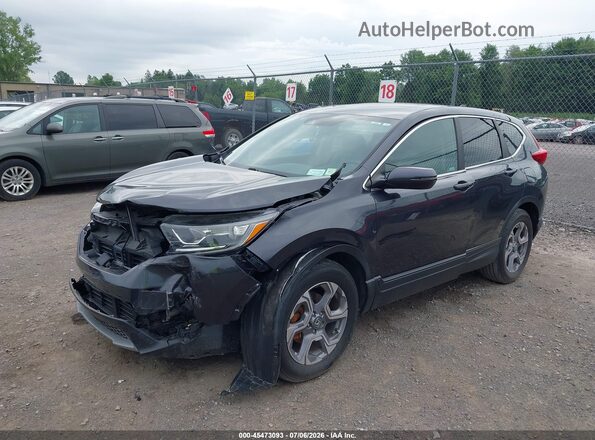 7FARW2H52KE051218 2019 HONDA CR-V Gray Vista tres cuartos delantera izquierda