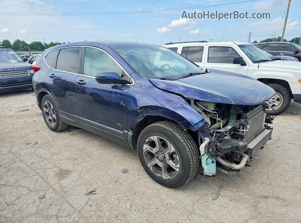 7FARW2H54JE039991 2018 HONDA CR-V Blue Передня права чверть