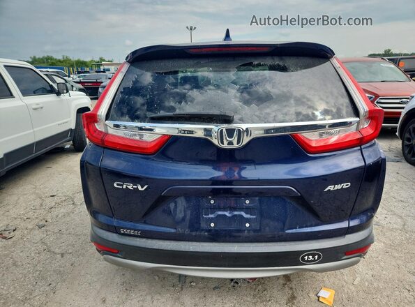 7FARW2H54JE039991 2018 HONDA CR-V Blue Вид ззаду