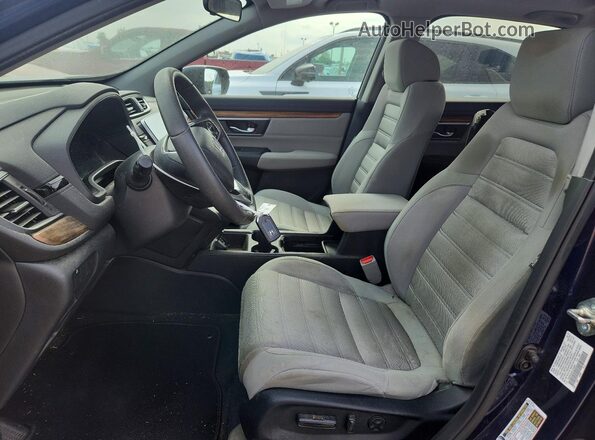 7FARW2H54JE039991 2018 HONDA CR-V Blue Вид салону спереду