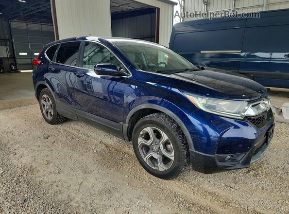 7FARW2H54JE095011 2018 HONDA CR-V Blue Передня права чверть