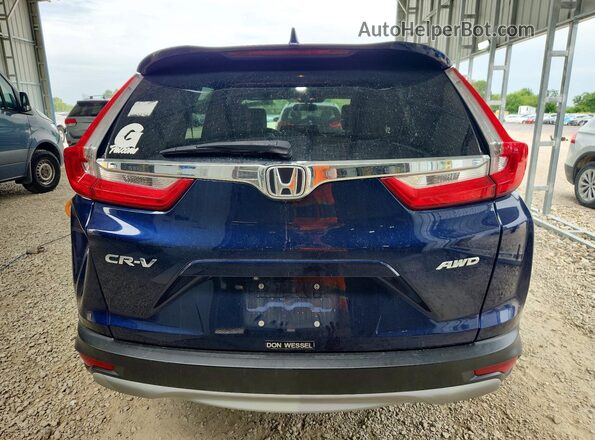 7FARW2H54JE095011 2018 HONDA CR-V Blue Вид ззаду
