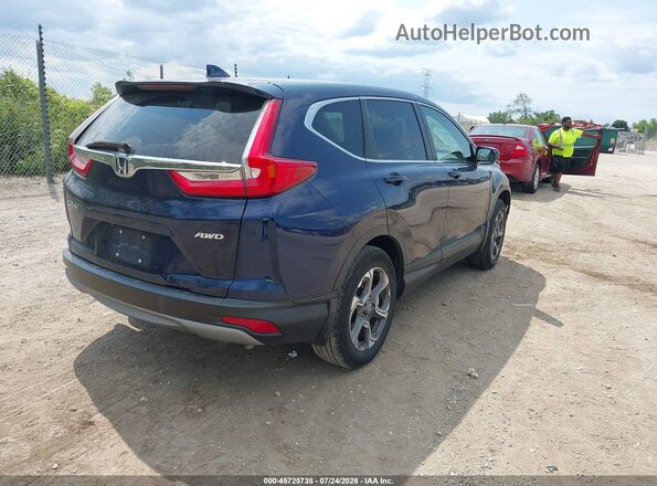 7FARW2H55JE092828 2018 HONDA CR-V Blue Հետևի աջ