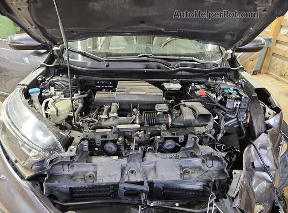 7FARW2H55KE009030 2019 HONDA CR-V Black Engine compartment view