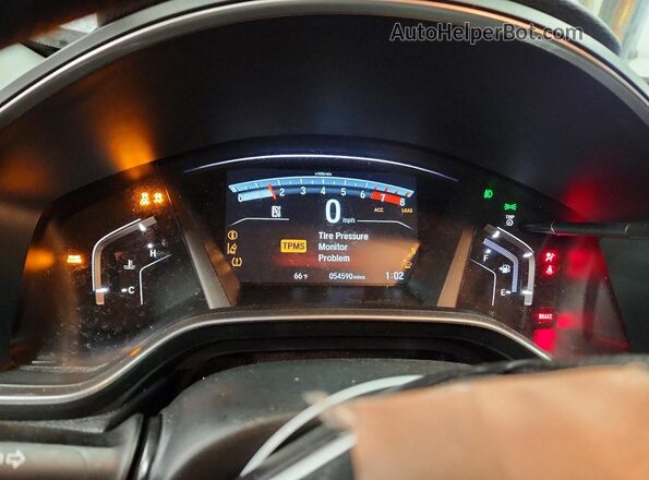 7FARW2H55KE009030 2019 HONDA CR-V Black Instrument cluster view