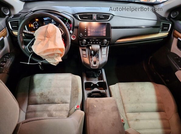 7FARW2H55KE009030 2019 HONDA CR-V Black Dashboard view