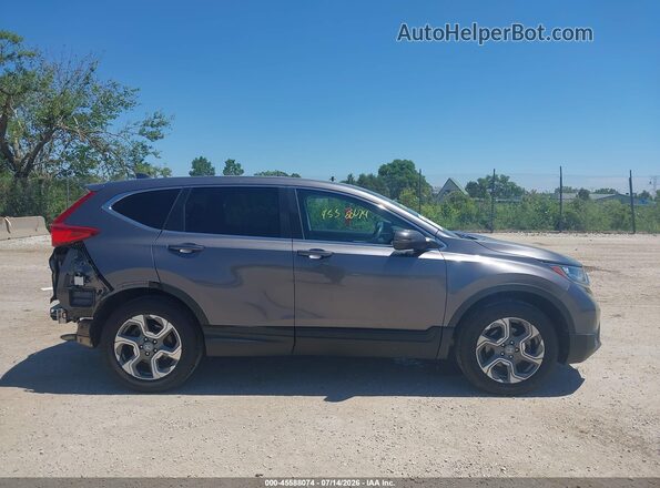 7FARW2H55KE014907 2019 HONDA CR-V Gray უკანა სალონის ხედი