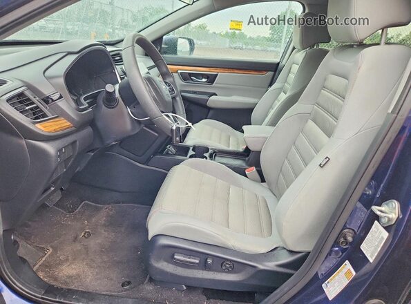 7FARW2H57JE008900 2018 HONDA CR-V Blue Vista interior delantera