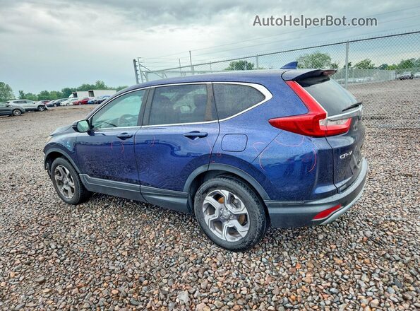 7FARW2H57JE008900 2018 HONDA CR-V Blue Trasero izquierdo