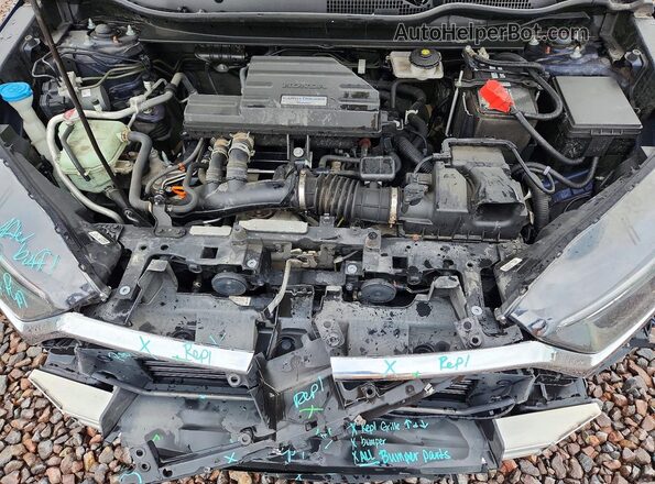 7FARW2H57JE008900 2018 HONDA CR-V Blue Vista interior trasera