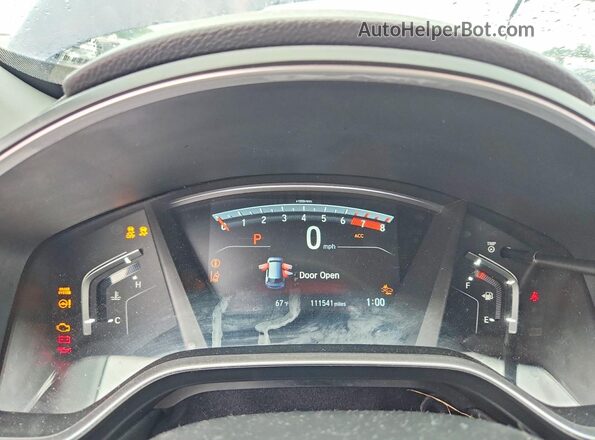 7FARW2H57JE008900 2018 HONDA CR-V Blue Vista del cuadro de instrumentos