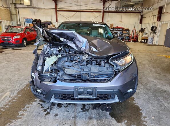 7FARW2H57JE032338 2018 HONDA CR-V Gray Դիմացի տեսք
