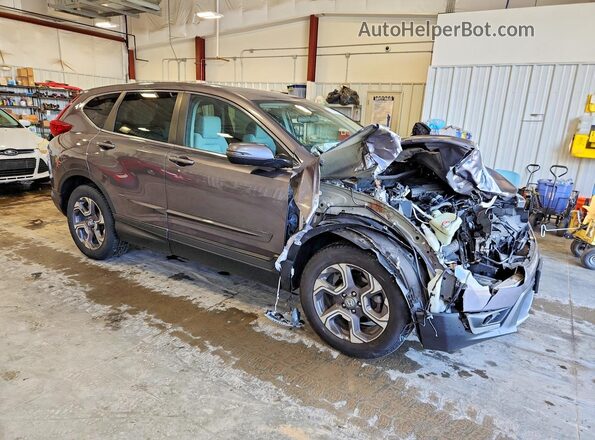 7FARW2H57JE032338 2018 HONDA CR-V Gray Առջևի աջ
