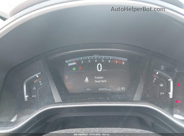 7FARW2H57KE062490 2019 HONDA CR-V Silver Вид задніх сидінь