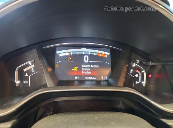 7FARW2H58JE076896 2018 HONDA CR-V Gray Instrument cluster view